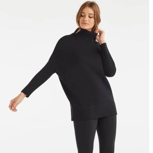Vetta convertible oversized sweater black xs